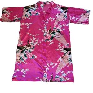 Singapore Silk Dynasty Women's peacock Robe